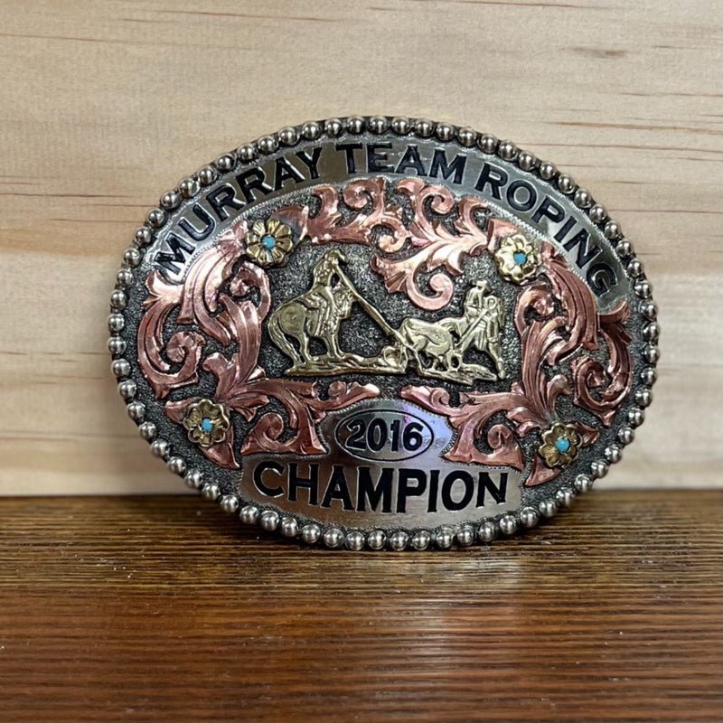 Custom Belt Buckle - Champion's Choice Silver - Hand Crafted
