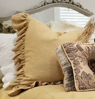 Linen Ruffled Euro Shams