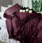 Bella Tatter Velvet Ruffle Collection- Bordeaux