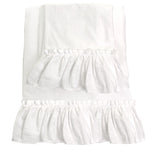 Ollie Mae Tatter Ruffle Poplin Collection-White