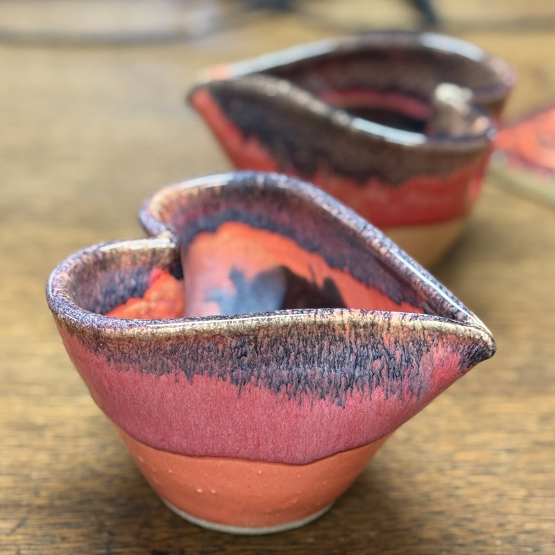 Sweet Heart Handmade Pottery Bowls