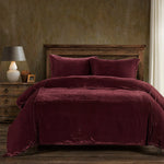 Boot Stitch Velvet Duvet Cover