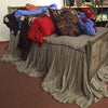 Mary Hayden bedspread in Gussy Cocoa Linen